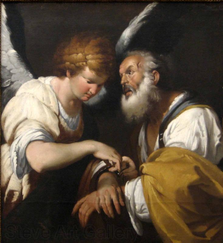 Bernardo Strozzi The Release of St Peter Norge oil painting art